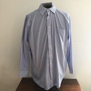 Baby Blue Pin Stripe 16 1/2 32-33 Dress Shirt EUC